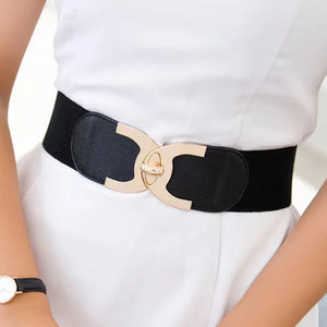 LUXURYSTYLES Women's Trendy Luxury Fashion Elastic Belt Buckle