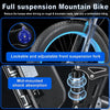 KETELES Electric Bicycle 3000W Dual Motor 52V 26AH Battery Black & Blue Electric Bike 24 Inch City Cruiser & Mountain Bike