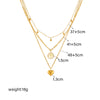 GOLDENSTAR Women's Fine Fashion Stylish Gold Plated Stainless Steel Tree of Life & Heart Shape Jewelry Set
