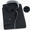 KENTON Men's Fashion Business Formal & Casual Long Sleeves Dress Shirt Trendy Stripe Tuxedo Dress Shirt - Divine Inspiration Styles