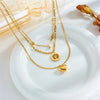 GOLDENSTAR Women's Fine Fashion Stylish Gold Plated Stainless Steel Tree of Life & Heart Shape Jewelry Set