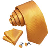 BWG VIP Design Collection Men's Fashion Classic Golden Yellow Jacquard 100% Premium High Quality Silk Ties