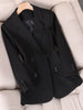 CAROLINE SUITS Women's Elegant Stylish Fashion Office Professional Woven Green Plaid Blazer Jacket