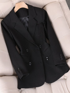 CAROLINE SUITS Women's Elegant Stylish Fashion Office Professional Woven Green Plaid Blazer Jacket
