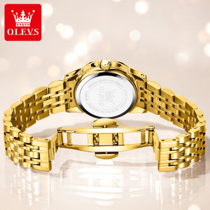 OLEVS Women's Fine Fashion Premium Quality Luxury Style Stainless Steel Bracelet Watch