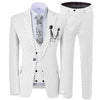 GMSUITS Men's Fashion Formal 3-Piece Suit Set Luxury Style Polka Dots Royal Blue Suit Set (Jacket + Pants + Vest) Suit Set - Divine Inspiration Styles