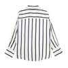 PBZA Women's Elegant Spring Summer Autumn Stylish Stripes Long Sleeve Dress Shirt