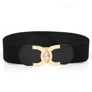 LUXURYSTYLES Women's Trendy Luxury Fashion Elastic Belt Buckle