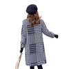 SABRINA Design Women's Fine Fashion Elegant Luxury Style Plaid Houndstooth Wool Coat - Divine Inspiration Styles