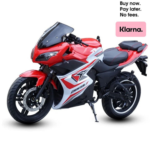 SUNLIKE MAX PRO 2000W 3000W Motor 72AH Battery Full Size & Fully Equipped Black & Red Electric Motorcycle Bike