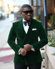 SZSUITS Men's Fashion Suit Sets With Pants Italian Tuxedo Polished Velvet Lapel Blazer Suit Set - Divine Inspiration Styles