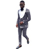 SZSUITS Men's Fashion Suit Sets With Pants Italian Tuxedo Polished Velvet Lapel Blazer Suit Set - Divine Inspiration Styles