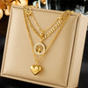 GOLDENSTAR Women's Fine Fashion Stylish Gold Plated Stainless Steel Tree of Life & Heart Shape Jewelry Set
