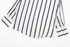 PBZA Women's Elegant Spring Summer Autumn Stylish Stripes Long Sleeve Dress Shirt