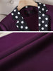 CAROLINE SUITS Women's Elegant Stylish Fashion Polka Dots Design Office Black Blazer Jacket & Pants Suit Set - Divine Inspiration Styles