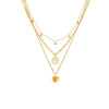 GOLDENSTAR Women's Fine Fashion Stylish Gold Plated Stainless Steel Tree of Life & Heart Shape Jewelry Set