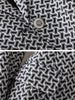 CAROLINE Design Collection Women's Elegant Stylish Fashion Office Professional Woven Plaid Blazer Jacket - Divine Inspiration Styles