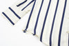 PBZA Women's Elegant Spring Summer Autumn Stylish Stripes Long Sleeve Dress Shirt