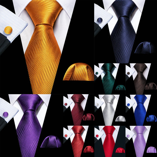 BWG VIP Design Collection Men's Fashion Assorted Jacquard 100% Premium Quality Silk Ties
