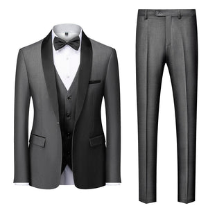 BRADLEY SUITS Men's Fashion Formal 2PCS & 3PCS Tuxedo (Jacket + Pants + Vest) Suit Set - Divine Inspiration Styles