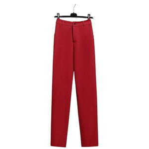 WELLINGTON SUITS Women's Elegant Stylish Office Fashion Red Blazer Jacket & Pants Suit Set