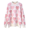 YTW Women's Fine Fashion Autumn Winter Stylish Beaded Heart Shape Sweater - Divine Inspiration Styles