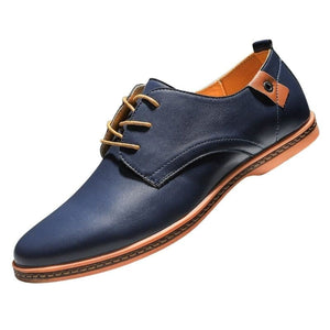 ZXQ Men's Genuine Leather Business Dress Shoes - Divine Inspiration Styles