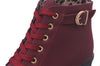 HARTFORD Women's Fashion Velvet Suede Ankle Boots with Lace & Buckle - Divine Inspiration Styles