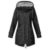 RTSHINE Women's Fashion Stylish Red Hooded Light Jacket Raincoat Zipper Jacket - Divine Inspiration Styles