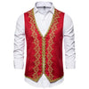 KINGSTON Design Men's Fashion Gold Embroidery Regal Palace Style Blazer Jacket & Matching Vest - Divine Inspiration Styles