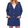 RTSHINE Women's Fashion Stylish Hooded Light Jacket Raincoat Zipper Jacket - Divine Inspiration Styles