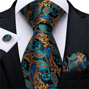 DBG VIP Design Collection Men's Fashion Emerald Green 100% Premium Quality Silk Ties - Divine Inspiration Styles