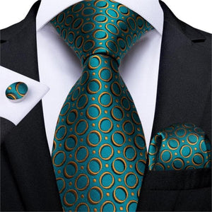 DBG VIP Design Collection Men's Fashion Emerald Green 100% Premium Quality Silk Ties - Divine Inspiration Styles