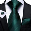 DBG VIP Design Collection Men's Fashion Deep Olive Green & Black Mesh Design 100% Premium Quality Silk Ties - Divine Inspiration Styles