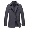 BOLU Design Men's Fashion Premium Quality Long Wool Coat Jacket - Divine Inspiration Styles