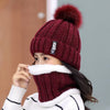 SPK Brand Women's Winter Fashion Black Knitted Beanie Cap & Infinity Scarf - Divine Inspiration Styles