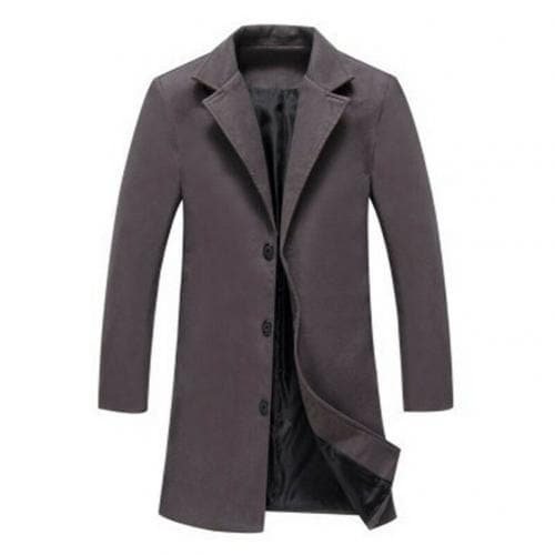 BRADFORD Design Collection Men's Fashion Premium Quality Long Wool Blend Solid Coat - Divine Inspiration Styles