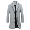 BRADFORD Design Collection Men's Fashion Premium Quality Long Wool Blend Solid Coat - Divine Inspiration Styles
