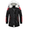 ATWELL Design Men's Sports Fashion Black & White Thick Winter Parka Fur Collar Hooded Coat Jacket - Divine Inspiration Styles