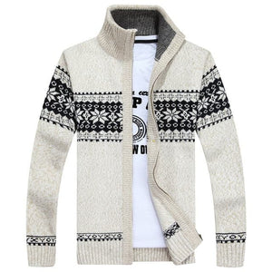 MANTLC Men's Fashion Premium Quality Knitted Design Zipper Sweater Jacket - Divine Inspiration Styles