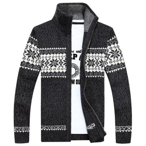 MANTLC Men's Fashion Premium Quality Knitted Design Zipper Sweater Jacket - Divine Inspiration Styles