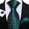 DBG VIP Design Collection Men's Fashion Emerald Green 100% Premium Quality Silk Ties - Divine Inspiration Styles