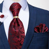 DBG VIP Design Collection Men's Fashion Golden Brown & Black Plaids 100% Premium Quality Silk Tie Set - Divine Inspiration Styles