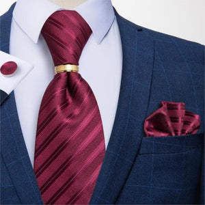 DBG VIP Design Collection Men's Fashion 100% Premium Quality Fully Woven Silk Tie Set - Divine Inspiration Styles