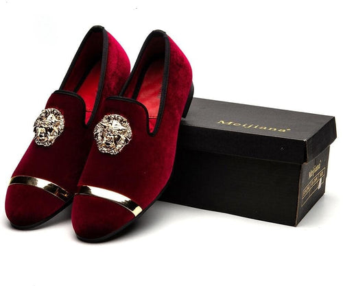 MEIJIANA Men's Genuine Velvet Leather Loafers Shoes - Divine Inspiration Styles