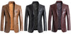 BRADLEY Men's Fashion Premium Quality Leather Style Blazer Suit Jacket - Divine Inspiration Styles