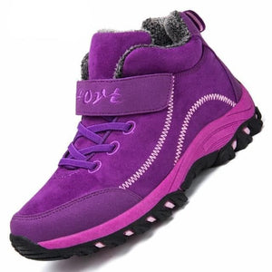 HCD Men's Sports Fashion Genuine Suede Leather Purple Sneaker Boot Shoes - Divine Inspiration Styles