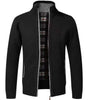 BAZO Design Men's Fashion Premium Quality Black & White Stripe Zipper Sweater Jacket - Divine Inspiration Styles