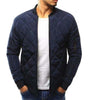 BAZO Design Men's Fashion Premium Quality Navy Blue & White Stripe Zipper Sweater Jacket - Divine Inspiration Styles