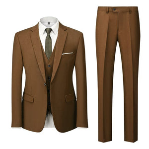 BRADLEY VIP SUITS Men's Fashion Formal Business & Special Events Wear 3 Piece (Jacket + Pants + Vest) White Suit Set - Divine Inspiration Styles